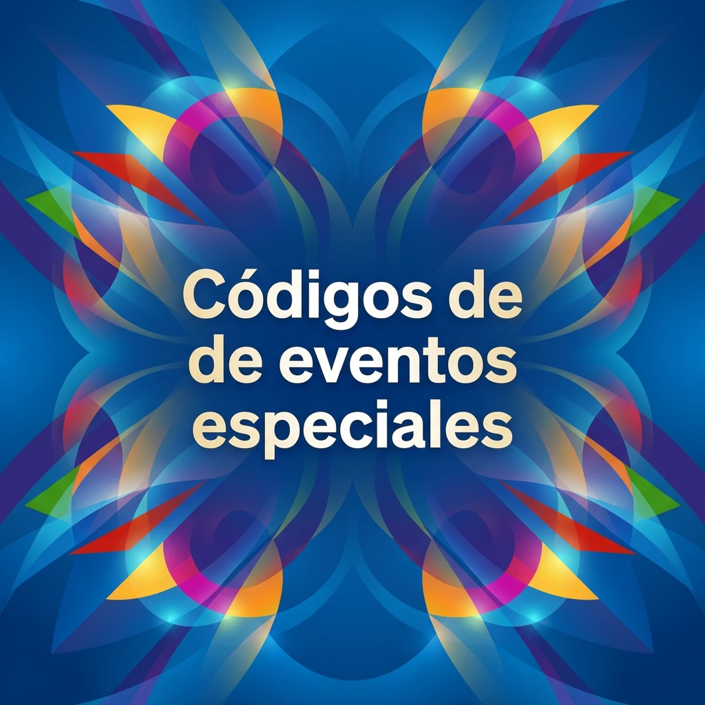 Códigos de eventos especiales